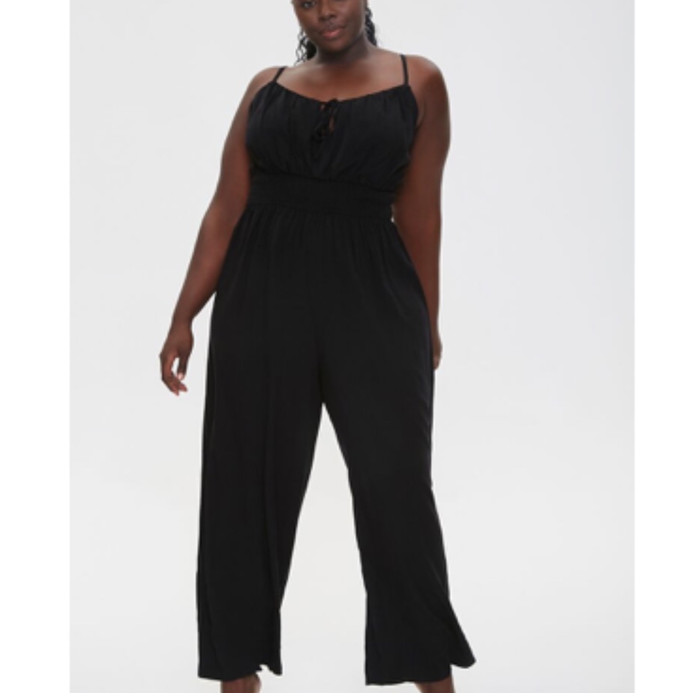 NWT Black Plus Size Cami Jumpsuit